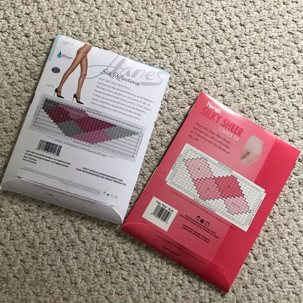 Hanes 2pairs pantyhose